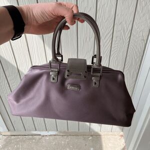 BCBG Girls Pewter Structured Frame Bag – Retro Y2K Office Chic